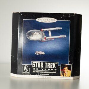 Star Trek 2 Ornaments in one